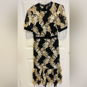 Antonio Melani Tessa Antique White/Black NWT Dress